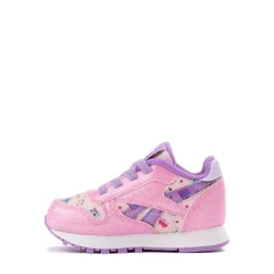 Reebok x Gabby's Dollhouse Classic Leather Step 'n' Flash Elastic Laces Athletic Shoe - Baby / Toddler - Pink