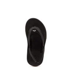 Reef Fanning Flip Flop - Baby / Toddler / Little Kid - Black / Silver