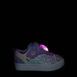 Skechers Twi-Lites Twinkle Pets Glitter Cat Sneaker - Toddler / Little Kid - Lavender