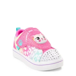 Skechers Twi-Lites Twinkle Pets Glitter Cat Sneaker - Toddler / Little Kid - Pink