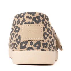 TOMS Alpargata Classic Slip-On Casual Shoe - Little Kid / Big Kid - Natural Leopard Print