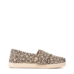 TOMS Alpargata Classic Slip-On Casual Shoe - Little Kid / Big Kid - Natural Leopard Print