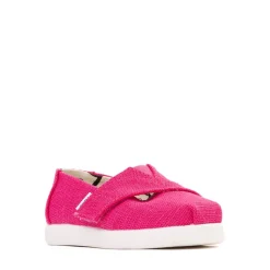 TOMS Alpargata Slip-On Casual Shoe - Baby / Toddler / Little Kid - Fuchsia