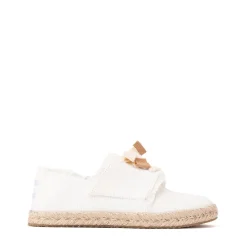 TOMS Carolina Lace-Up Espadrille - Little Kid / Big Kid - White