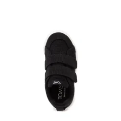 TOMS Cruz Double Strap Sneaker - Baby / Toddler / Little Kid - Black