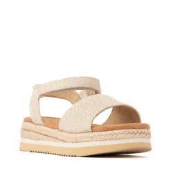 TOMS Diana Platform Sandal - Little Kid / Big Kid - Champagne Glimmer