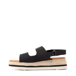 TOMS Giana Platform Sandal - Little Kid / Big Kid - Black