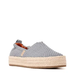 TOMS Valencia Platform Espadrille - Little Kid / Big Kid - Niagara Mist