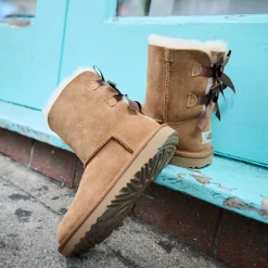 UGG® Bailey Bow II Boot - Little Kid / Big Kid - Chestnut
