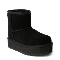 UGG® Classic Mini Platform Boot - Little Kid / Big Kid - Black