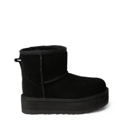 UGG® Classic Mini Platform Boot - Little Kid / Big Kid - Black