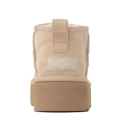 UGG® Classic Ultra Mini Platform Boot - Little Kid / Big Kid - Sand