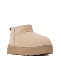 UGG® Classic Ultra Mini Platform Boot - Little Kid / Big Kid - Sand