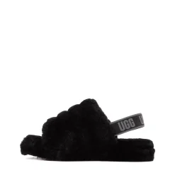 UGG® Fluff Yeah Slide - Little Kid / Big Kid - Black