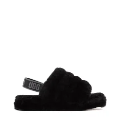 UGG® Fluff Yeah Slide - Little Kid / Big Kid - Black