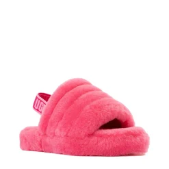 UGG® Fluff Yeah Slide - Little Kid / Big Kid - Deep Coral