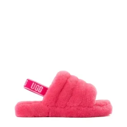 UGG® Fluff Yeah Slide - Little Kid / Big Kid - Deep Coral