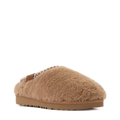 UGG® Tasman Maxi Curly Slipper - Little Kid / Big Kid - Chestnut
