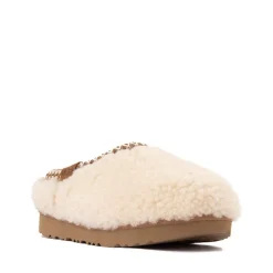 UGG® Tasman Maxi Curly Slipper - Little Kid / Big Kid - Natural