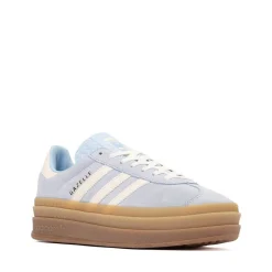 Womens adidas Gazelle Bold Athletic Shoe - Clear Sky / Cream White / Gold Metallic / Gum
