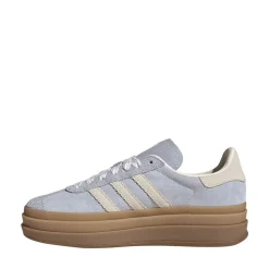 Womens adidas Gazelle Bold Athletic Shoe - Crystal Sky / Chalk Pearl / Ice Gold Metallic