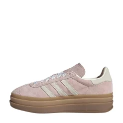 Womens adidas Gazelle Bold Athletic Shoe - Sandy Pink / Off White / Copper Metallic