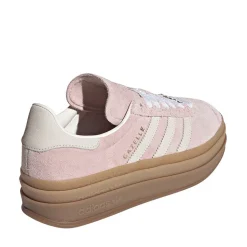 Womens adidas Gazelle Bold Athletic Shoe - Sandy Pink / Off White / Copper Metallic