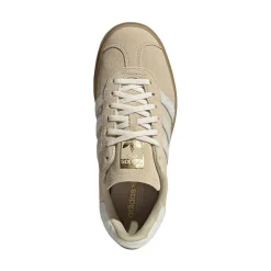 Womens adidas Gazelle Bold Athletic Shoe - Stone Khaki / Cream White / Gold Metallic