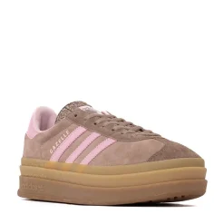 Womens adidas Gazelle Bold Athletic Shoe - Trace Brown / Clear Pink / Earth Strata