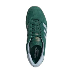 Womens adidas Gazelle Indoor Athletic Shoe - Collegiate Green / Crystal Sky / Gum