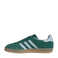Womens adidas Gazelle Indoor Athletic Shoe - Collegiate Green / Crystal Sky / Gum