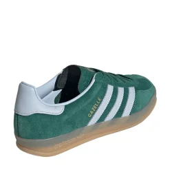 Womens adidas Gazelle Indoor Athletic Shoe - Collegiate Green / Crystal Sky / Gum