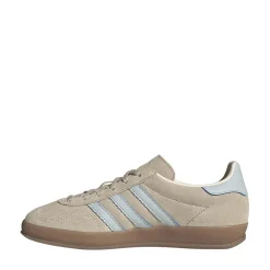 Womens adidas Gazelle Indoor Athletic Shoe - Wonder Beige / Halo Blue / Gum