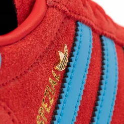 Womens adidas Handball Spezial Athletic Shoe - Better Scarlet / Lucid Aquamarine / Gold Metallic