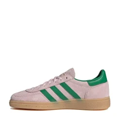 Womens adidas Handball Spezial Athletic Shoe - Clear Pink / Green / Gold Metallic