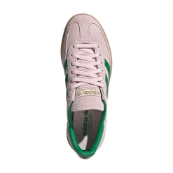 Womens adidas Handball Spezial Athletic Shoe - Clear Pink / Green / Gold Metallic
