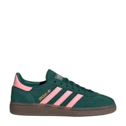 Womens adidas Handball Spezial Athletic Shoe - Collegiate Green / Pink Spark / Gold Metallic