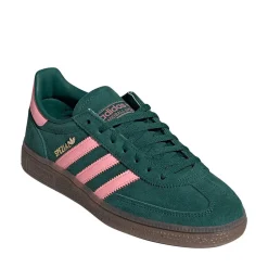 Womens adidas Handball Spezial Athletic Shoe - Collegiate Green / Pink Spark / Gold Metallic