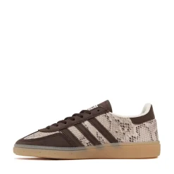 Womens adidas Handball Spezial Athletic Shoe - Cream White / Dark Brown / Gold Metallic