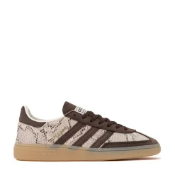 Womens adidas Handball Spezial Athletic Shoe - Cream White / Dark Brown / Gold Metallic