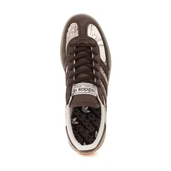 Womens adidas Handball Spezial Athletic Shoe - Cream White / Dark Brown / Gold Metallic