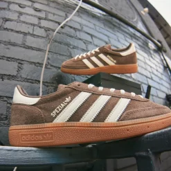 Womens adidas Handball Spezial Athletic Shoe - Earth Strata / Off White / Gum