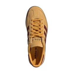 Womens adidas Handball Spezial Athletic Shoe - Preloved Yellow / Shadow Red / Gold Metallic
