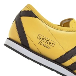 Womens adidas Italia '70s Athletic Shoe - Spring Yellow / Dark Brown / Core Black