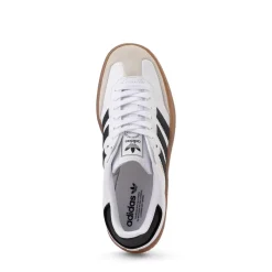 Womens adidas Sambae Athletic Shoe - White / Core Black / Gold Metallic
