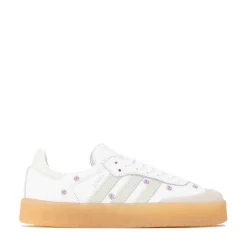 Womens adidas Sambae Athletic Shoe - White / Linen Green / Gum