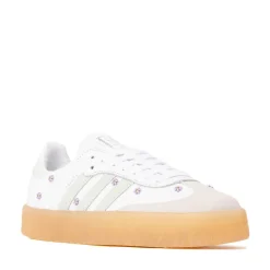 Womens adidas Sambae Athletic Shoe - White / Linen Green / Gum