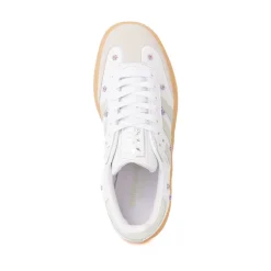 Womens adidas Sambae Athletic Shoe - White / Linen Green / Gum