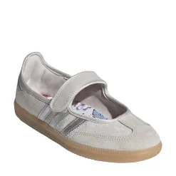 Womens adidas Samba Jane Athletic Shoe - Chalk Pearl / Silver Metallic / Chalk White