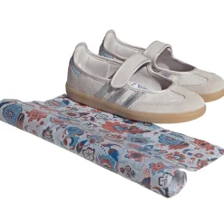 Womens adidas Samba Jane Athletic Shoe - Chalk Pearl / Silver Metallic / Chalk White